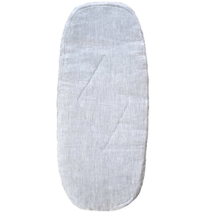 Wholesome Linen - Custom Sized Oval Organic Flax Baby Mattress for Bassinet & Moses Baskets - 13 x 28 x 1.7 in