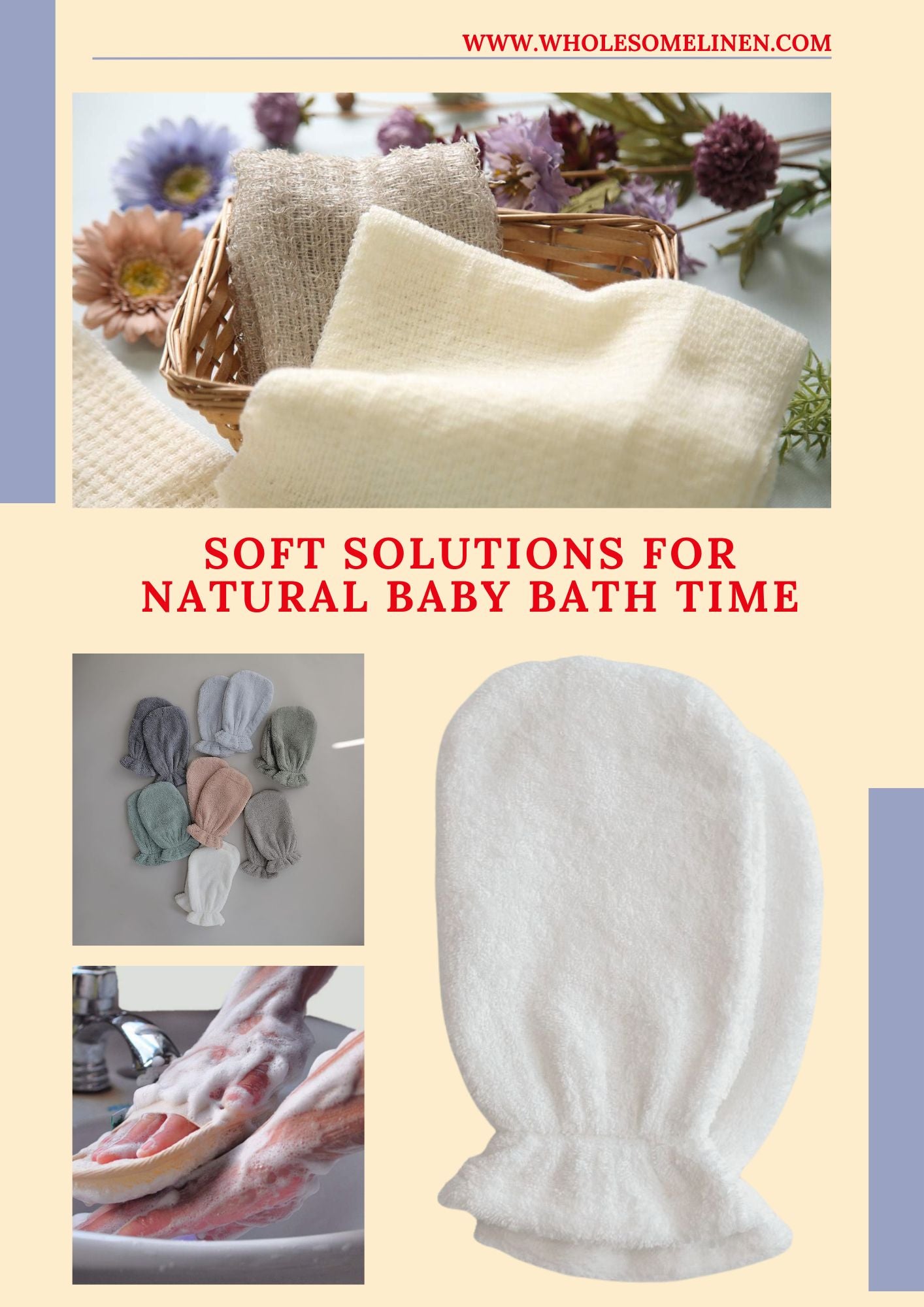 Top 6 Natural Baby Bath Sponges - Wholesome Linen