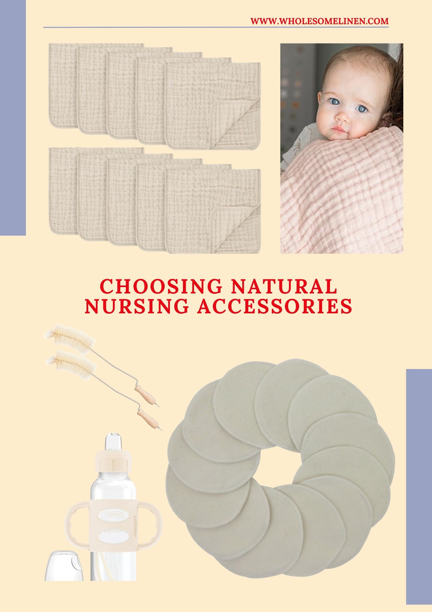 Choosing Natural Nursing and Feeding Accessories | Wholesome Linen Blog