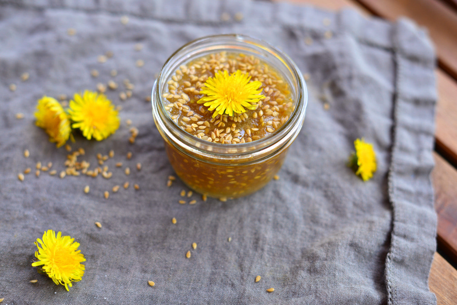 How To Make Dandelion Flower & Flax Seed Jam: Step by Step Guide & Recipe