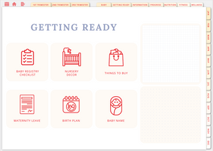 Wholesome Linen Ultimate Pregnancy Planner | Digital Maternity & Baby Organizer | Comprehensive & Hyperlinked PDF - Wholesome Linen