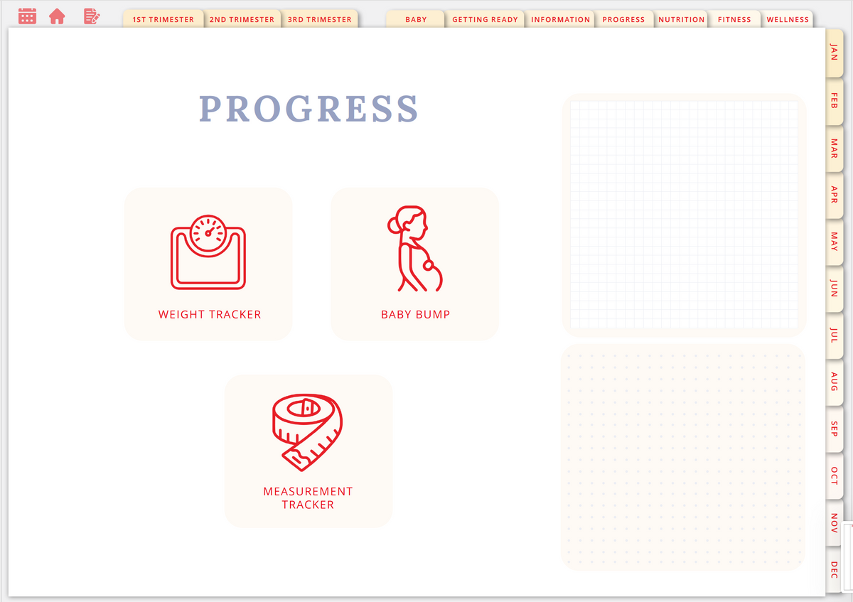 Wholesome Linen Ultimate Pregnancy Planner | Digital Maternity &amp; Baby Organizer | Comprehensive &amp; Hyperlinked PDF - Wholesome Linen
