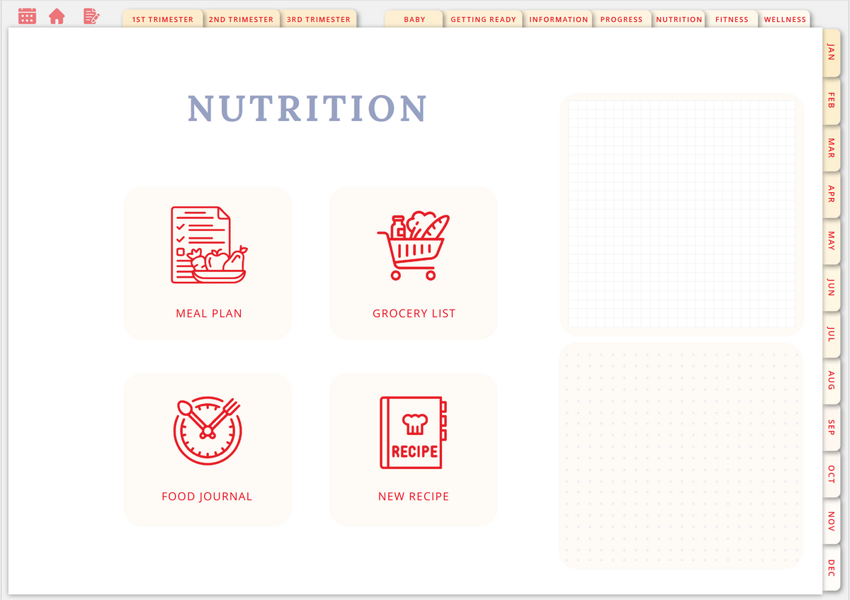 Wholesome Linen Ultimate Pregnancy Planner | Digital Maternity &amp; Baby Organizer | Comprehensive &amp; Hyperlinked PDF - Wholesome Linen