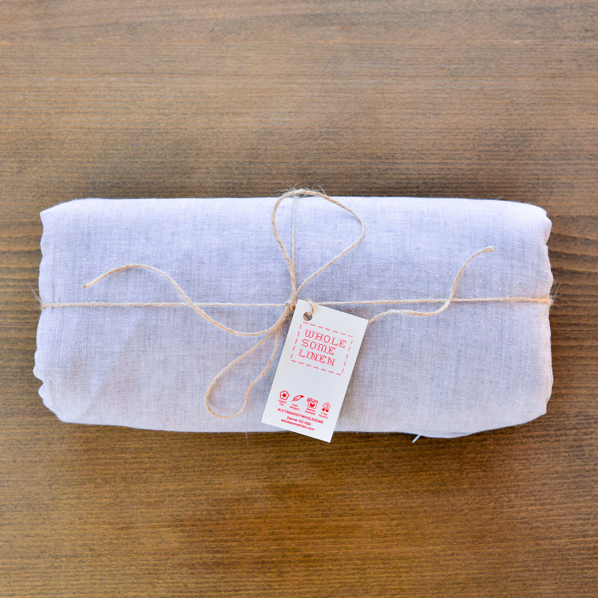Wholesome Linen - Organic Baby Diaper Changing Mat w/ Removable Cover - 