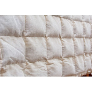 Organic Flax Seed Quilted Weighted Blanket - Wholesome Linen