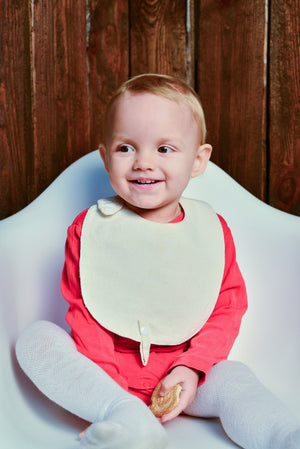 Organic Linen Bibs & Wooden Teether - Wholesome Linen