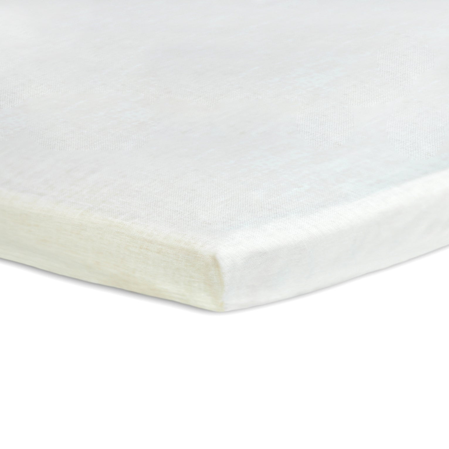 Organic Flax Cradle Mattress Pad 18x36 with Waterproof Zip Cover