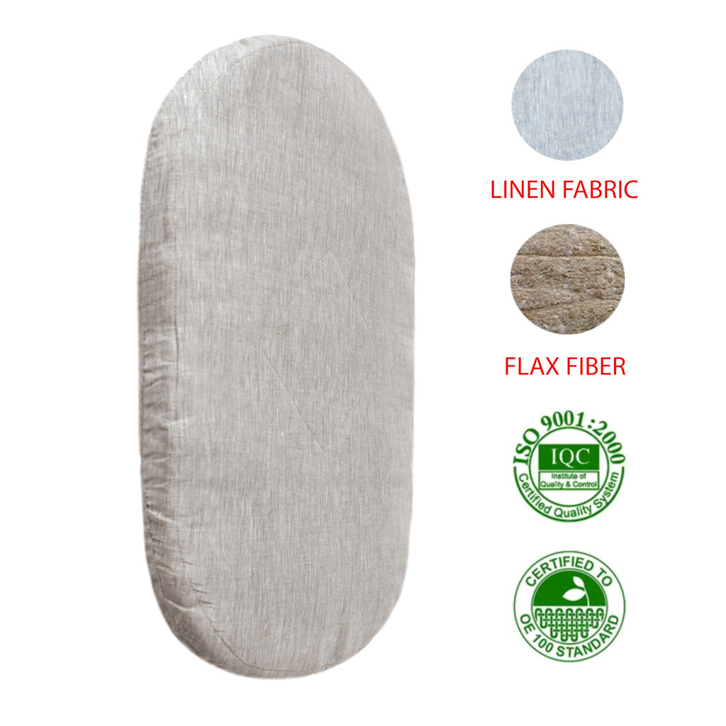 Organic Flax Baby Mattress for STOKKE Crib - Wholesome Linen