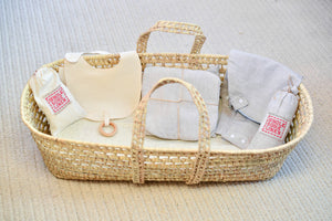 Moses Basket Bassinet - GIVE BACK Set - Wholesome Linen